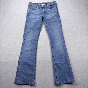 AG Adriano Goldschmied The Angel Jeans Womens 27 Blue Bootcut Low Rise Designer